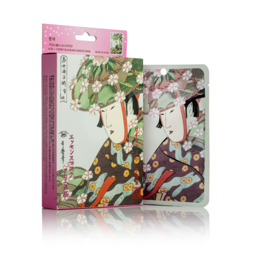 Mitomo Aloe + Cherry Blossoms Essence Mask Hydrates and Tightens the Skin